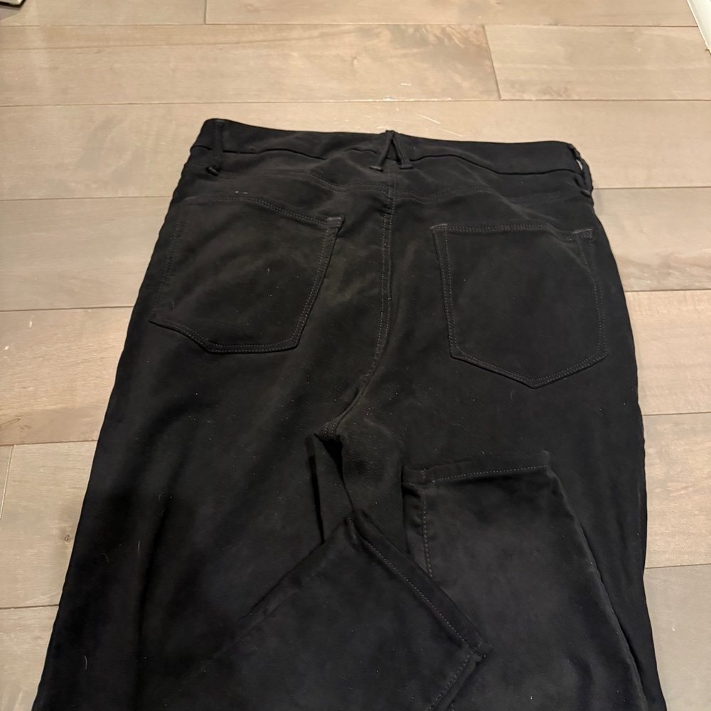 Good American Black Suede Pants - Picture 2 of 7